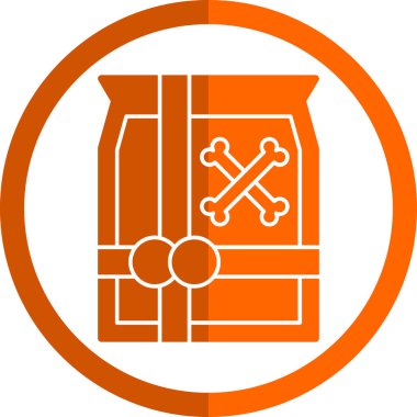 Bir kutu simgesinin vektör illüstrasyonu