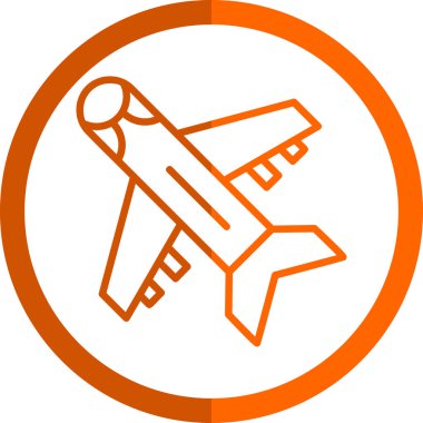 Uçak. Web simgesi basit tasarım                          