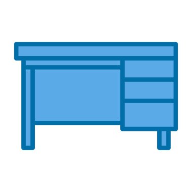 Masa simgesi. beyaz arkaplanda izole