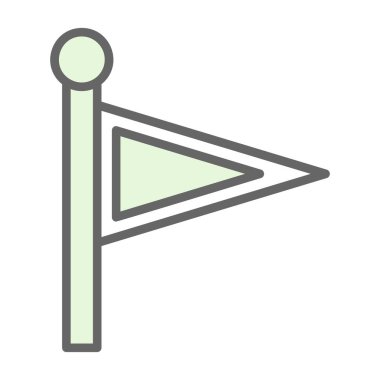 Bayrak simgesinin vektör illüstrasyonu 