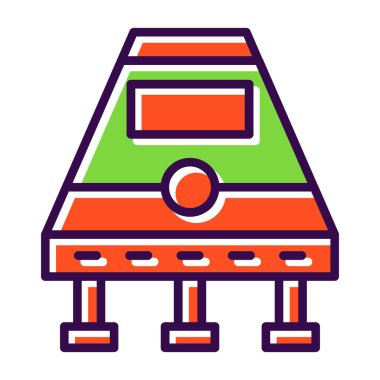 uzay gemisi kapsülü ikon vektör çizimi