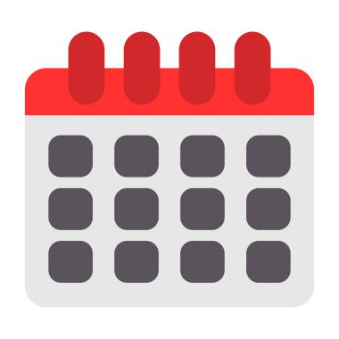 Takvim simgesi vektör illüstrasyonu