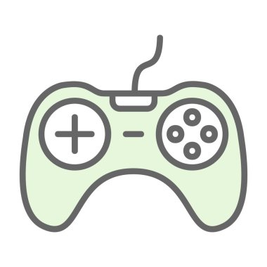 oyun konsolu simgesi, vektör illüstrasyonu, Dijital oyun sembolü 