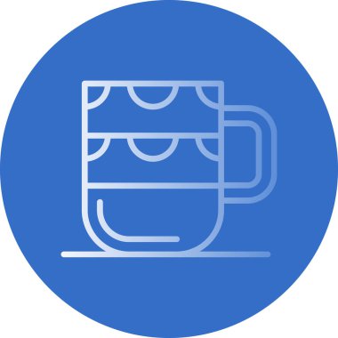 Bardak web simgesi basit illüstrasyon 