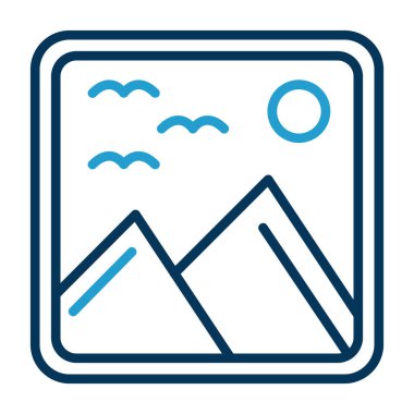 resim simgesi, vektör illüstrasyonu basit tasarım