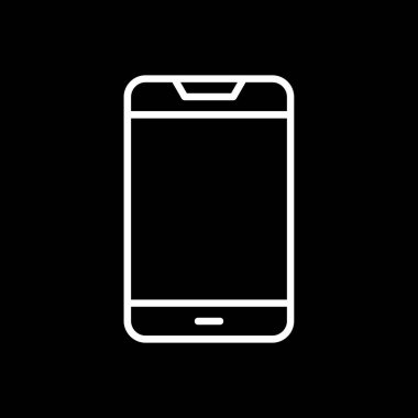 Akıllı telefon simgesinin vektör illüstrasyonu 