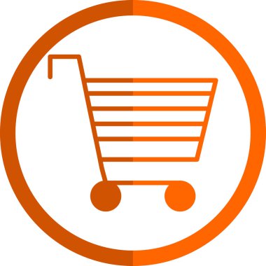 Alışveriş arabası ikonu. vektör illüstrasyonu                     