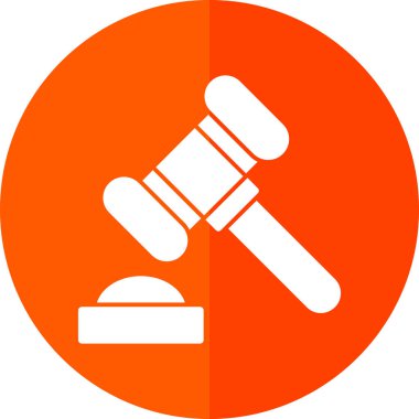 Yargıç Gravel. Web simgesi basit illüstrasyon 