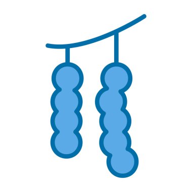 Beyaz arkaplanda pamuk ip vektör illüstrasyonu