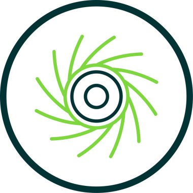 Bir ağaç simgesinin vektör illüstrasyonu