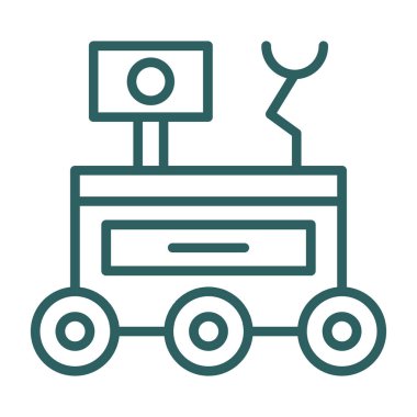 Bir robotun vektör çizimi