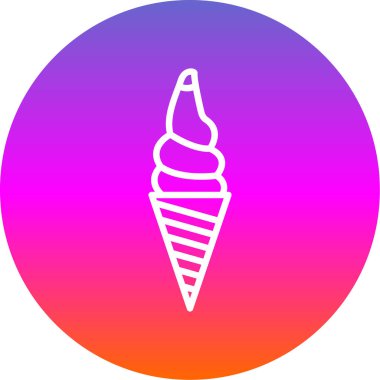 dondurma ikonu vektör illüstrasyonu