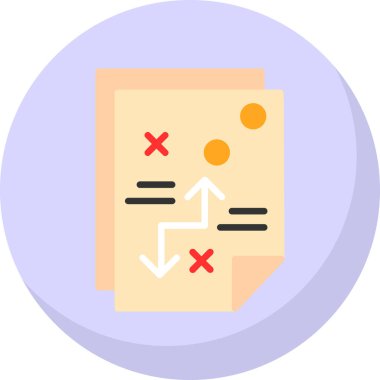 iş stratejisi simgesi, vektör illüstrasyonu