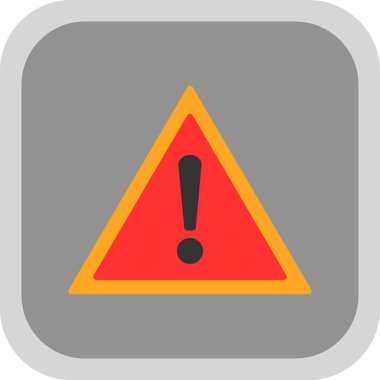 Dikkat uyarı simgesi ana hat biçiminde