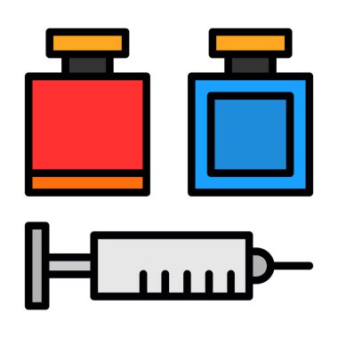tıbbi uyuşturucu renk ikonu vektör illüstrasyonu