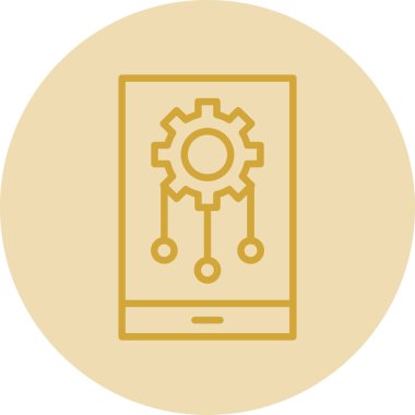 akıllı telefon simgesi, vektör illüstrasyonu basit tasarım