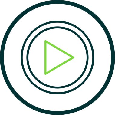 Çal düğmesi simgesi. vektör illüstrasyonu 