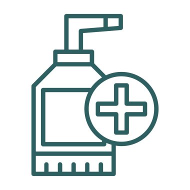 sanitizer bottle vector icon
