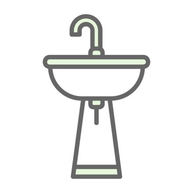 tuvalet ikonu vektör illüstrasyonu