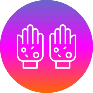 Beyaz arkaplanda izole edilmiş kalp ikonu olan renkli eller. Aşk ve aşk. Sevgililer Günü sembolü. Değişken rastgele dinamik şekiller. vektör illüstrasyonu