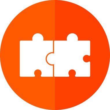 yapboz parçaları, ağ basit illüstrasyon