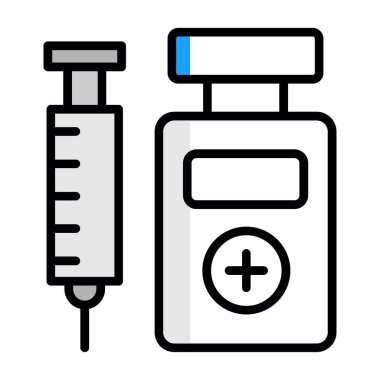 enjeksiyon web simgesi basit tasarım