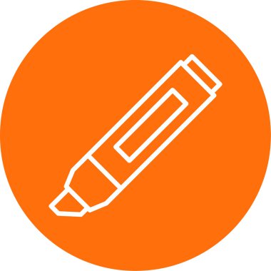 Vurgulama simgesi vektör illüstrasyonu