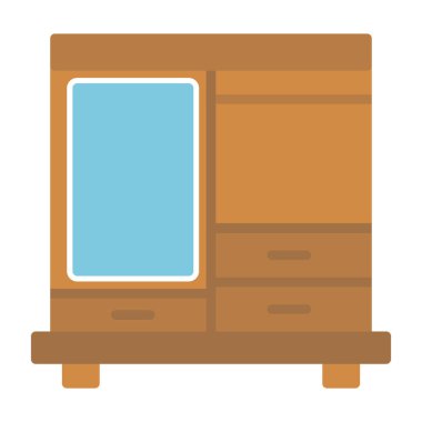 Tahta göğüs ikonu. Tahtanın dış çizgisi, tahta göğüs vektör simgesi, beyaz arkaplanda izole edilmiş.