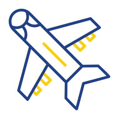 Uçak. Web simgesi basit tasarım                          