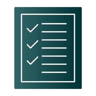 Kontrol listesi. Web simgesi basit illüstrasyon