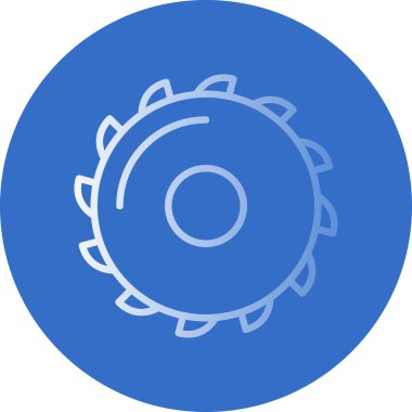 Modern Testere Bıçağı simgesinin vektör çizimi                         