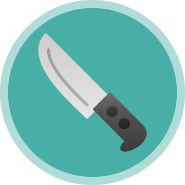 Bıçak düz simgesi, vektör illüstrasyonu 