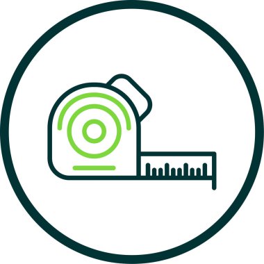 Bir ölçek simgesinin vektör illüstrasyonu