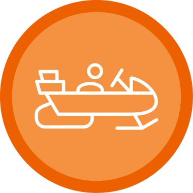 Kar mobil düz simge, vektör illüstrasyon basit tasarım