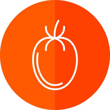 Domates. Web simgesi basit illüstrasyon