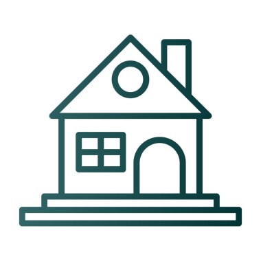 Ev ikonu. taslak ev vektör illüstrasyonu 