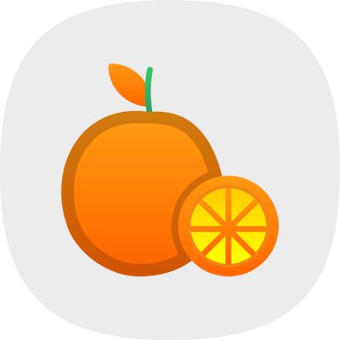 Turuncu simgenin vektör illüstrasyonu