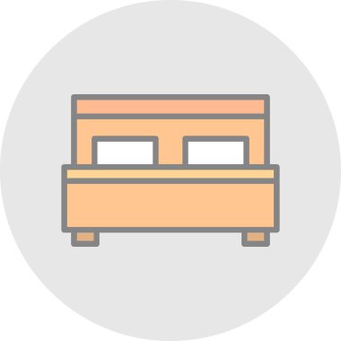 Mobilya simgesinin vektör illüstrasyonu