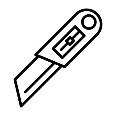 Cutter ağ simgesi vektör illüstrasyonu