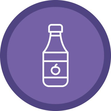 Şişe simgesinin vektör illüstrasyonu