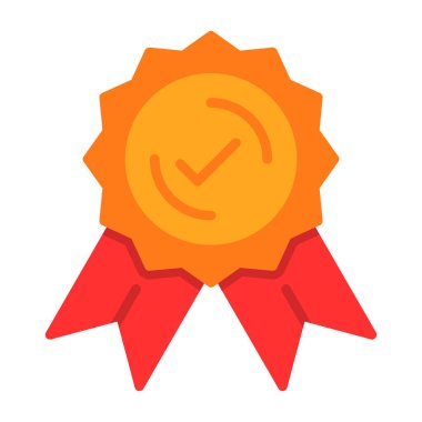 Rozet. Web simgesi basit illüstrasyon