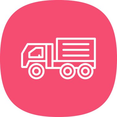 Kamyonun vektör ağ simgesi 