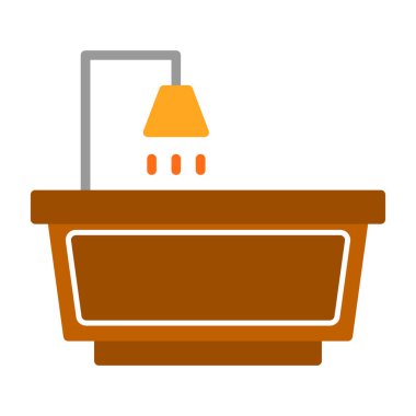 küvet web simgesi basit illüstrasyon 