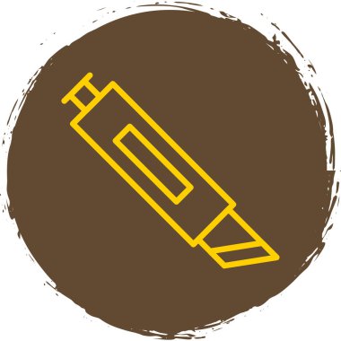 Cutter ağ simgesi vektör illüstrasyonu