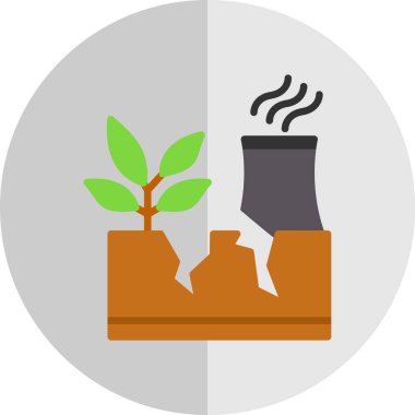 Bitki simgesinin vektör illüstrasyonu