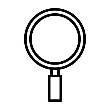 Büyütme cam simgesi vektör illüstrasyonu 