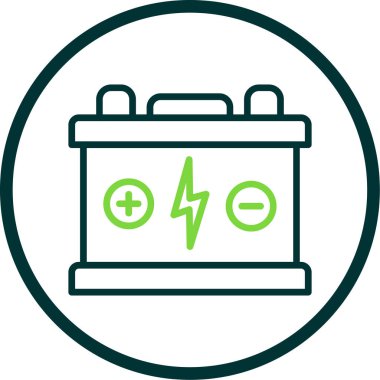 Pil. Web simgesi basit tasarım                       