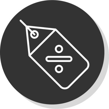 Fiyat etiketi web simgesi, vektör illüstrasyonu