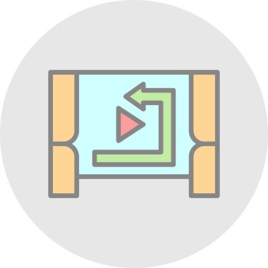 video kamera düz simgesi