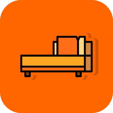 kanepe ikonu vektör illüstrasyonu